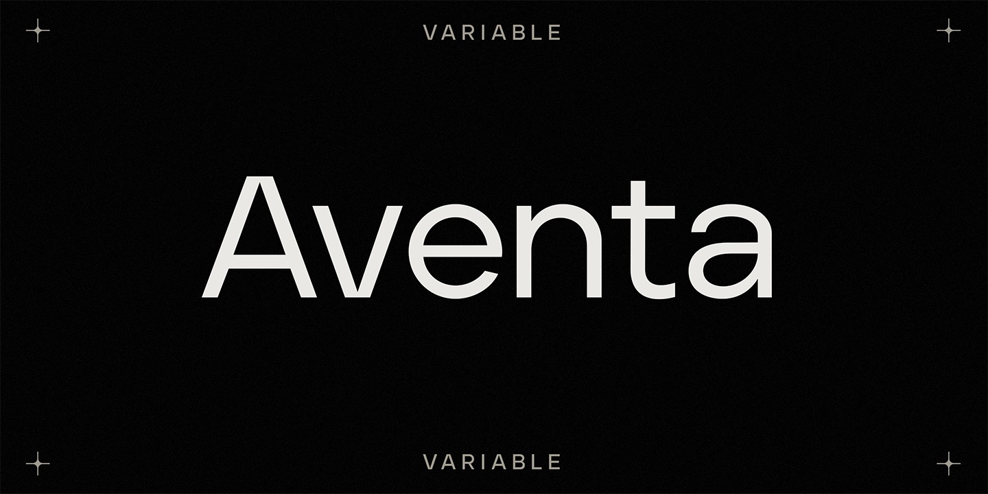 Aventa Font preview